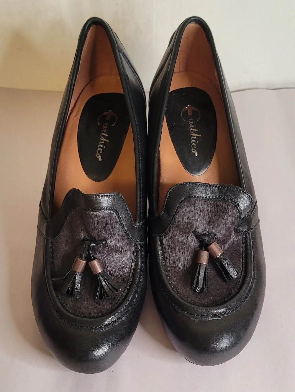 Earthies Carenna Pony Hair Leather Heels 11